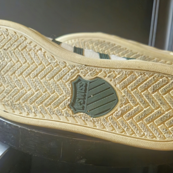 K SWISS SZ 8.5 GREEN AND WHITE MENS SNEAKERS - Picture 9 of 10